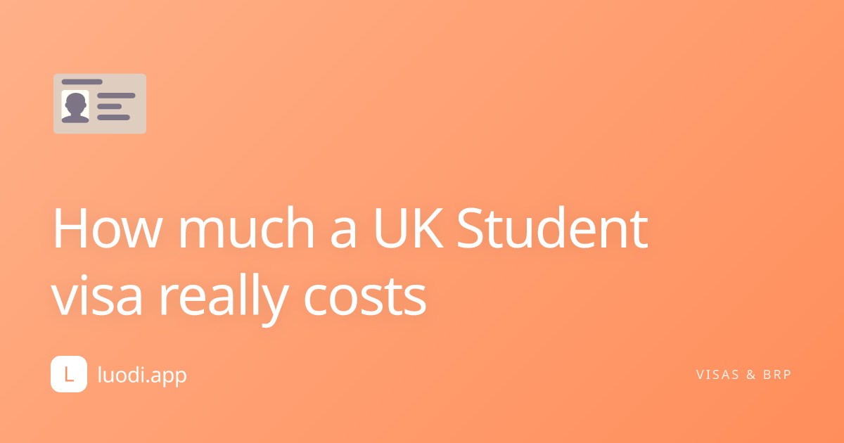 How much a UK Student visa really costs cover image